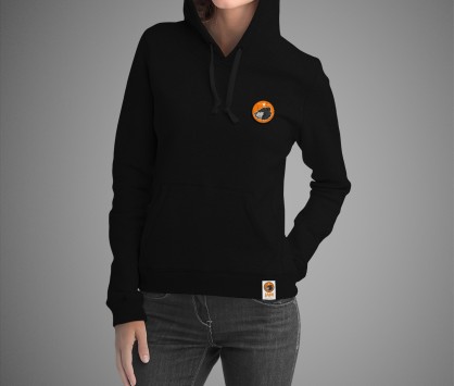 Sweat à capuche Noir JAM Basketball (logo tissé)