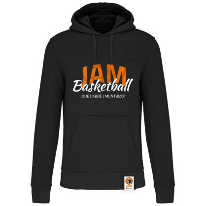 Sweat à capuche Logo Script Noir JAM Basketball