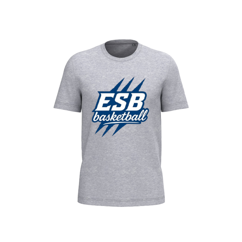 T-shirt Gris Design "ESB Basketball"