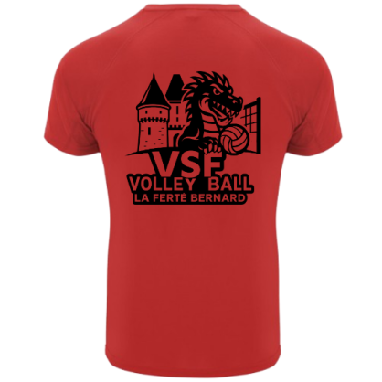 Maillot Rouge VSF Volley-ball (2 logos)