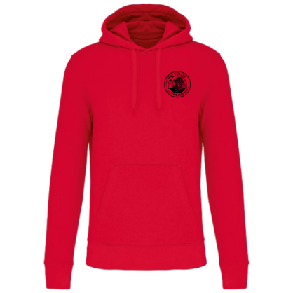Sweat à capuche Rouge VSF Volley-ball (2 logos)