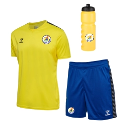 Pack Enfant Maillot + Short + Gourde jaune Hummel HBC SENS