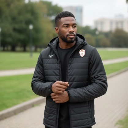 Doudoune hybride Mizuno noir Etoile Lavalloise Futsal