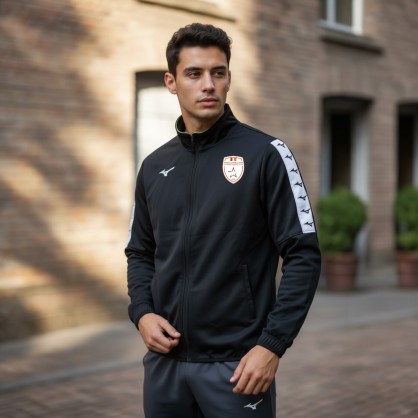Veste survêtement MIZUNO Noir Etoile Lavalloise Futsal