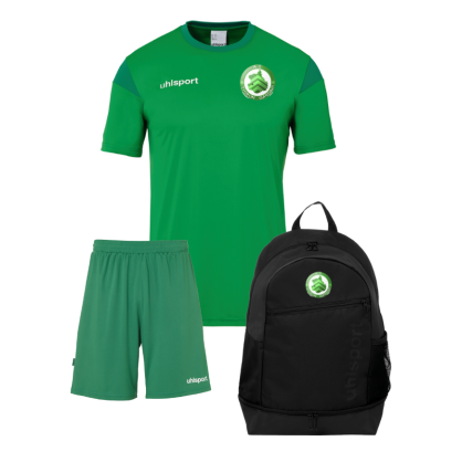 Pack Maillot Vert + Short Vert + Sac à dos Uhlsport AS THIRON