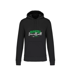 Sweat à capuche coton Ecoresponsable noir Adulte - ASPTT