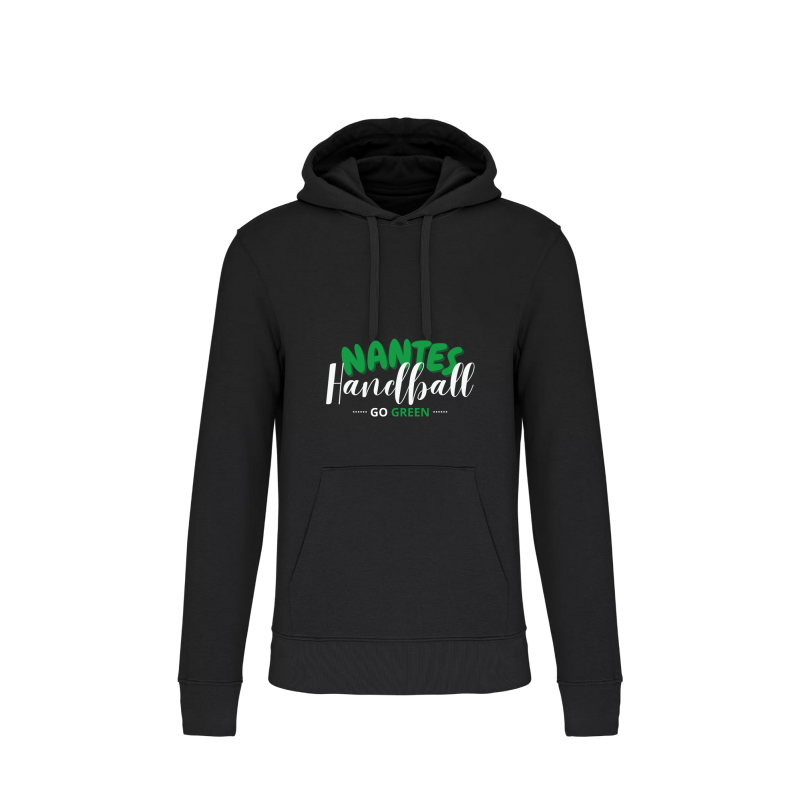 Sweat à capuche coton Ecoresponsable noir Adulte - ASPTT