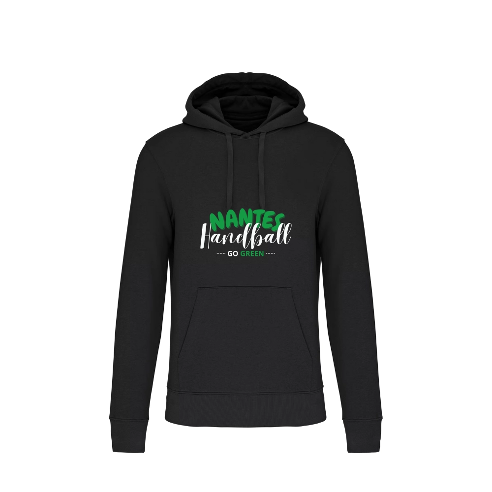 Sweat à capuche coton Ecoresponsable noir Adulte - ASPTT