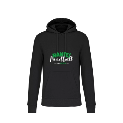 Sweat à capuche coton Ecoresponsable noir Adulte - ASPTT