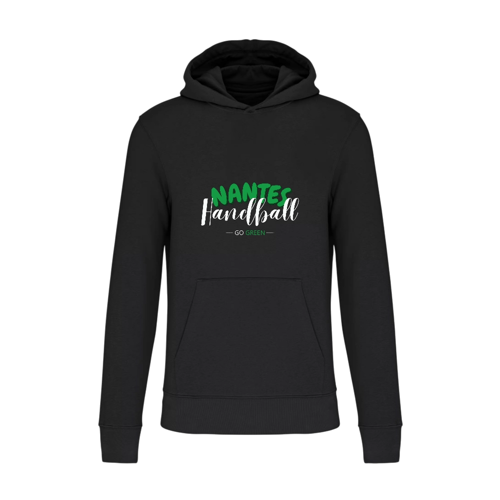 Sweat à capuche coton Ecoresponsable noir Enfant - ASPTT