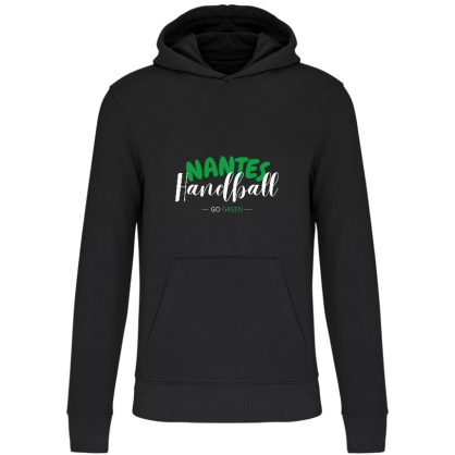 Sweat à capuche coton Ecoresponsable noir Enfant - ASPTT