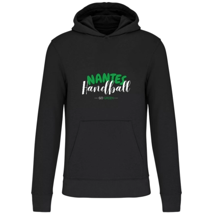 Sweat à capuche coton Ecoresponsable noir Enfant - ASPTT