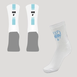 Chaussettes d'entrainement à personnaliser - ciel - AHB VALLET
