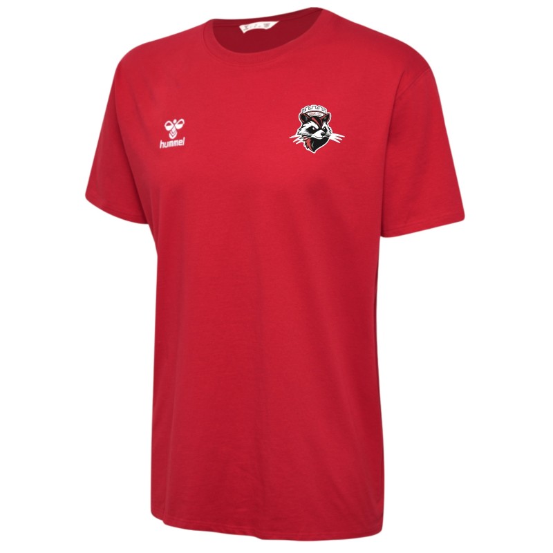 Tee-Shirt coton HUMMEL rouge adulte - LEGÉ HBC