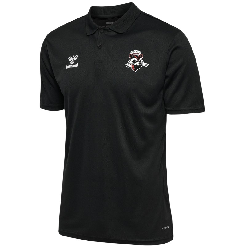 Polo poly HUMMEL noir adulte - LEGÉ HBC