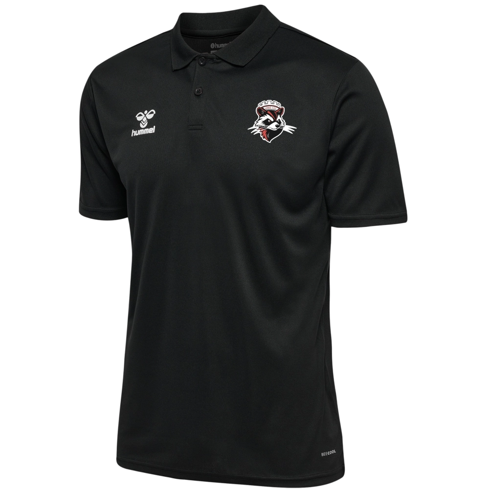Polo poly HUMMEL noir adulte - LEGÉ HBC