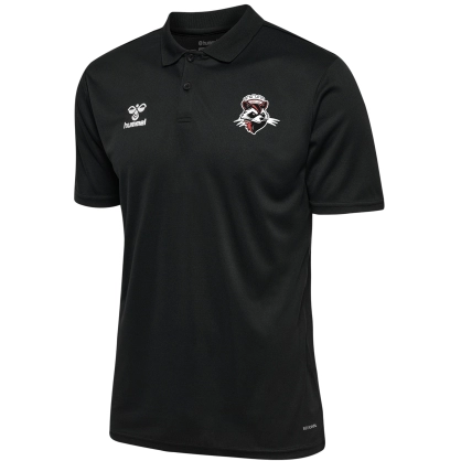Polo poly HUMMEL noir adulte - LEGÉ HBC