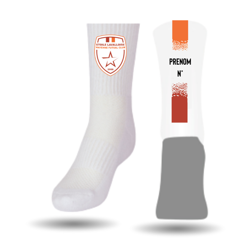 Chaussettes personnalisées Etoile Lavalloise Futsal