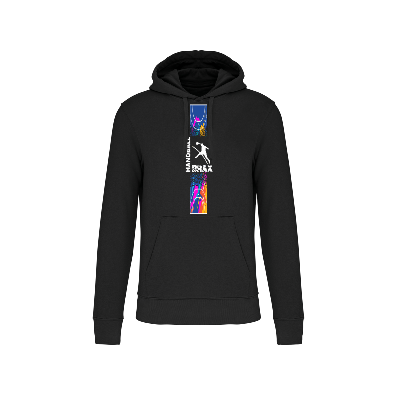 Sweat à capuche Noir "Terrain de Handball" Brax Handball