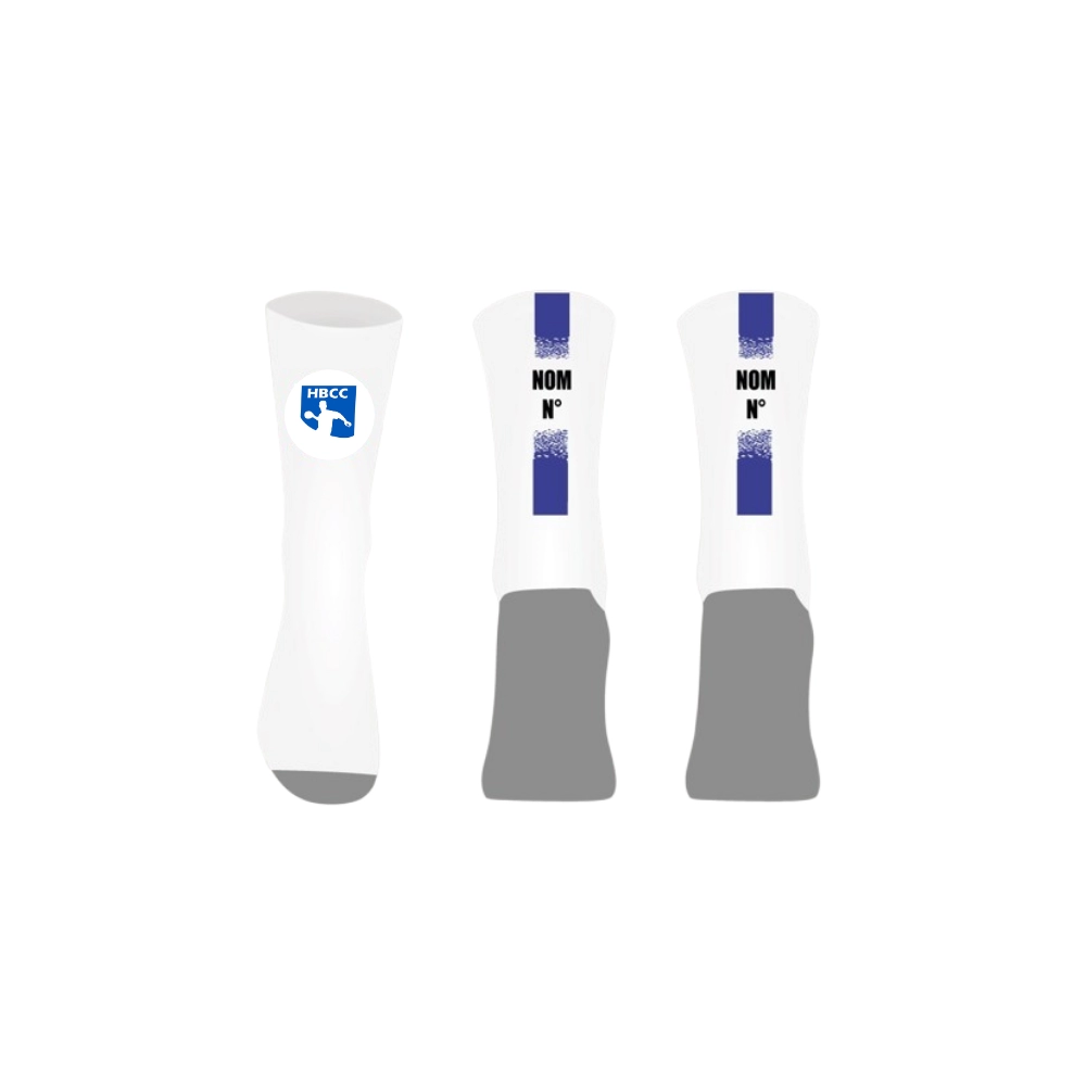 Chaussettes personnalisées Logo HBC Chaponnay + Nom + Numéro