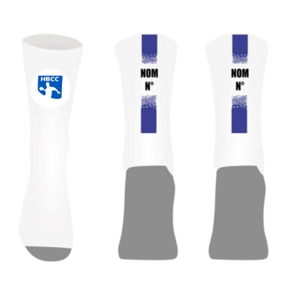 Chaussettes personnalisées Logo HBC Chaponnay + Nom + Numéro