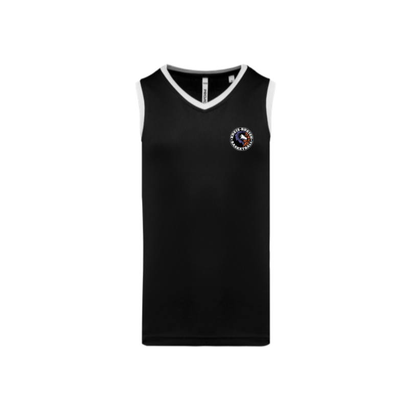 Maillot Basket Femme Noir KBB