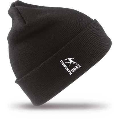 Bonnet Noir Brax Handball (logo blanc brodé)