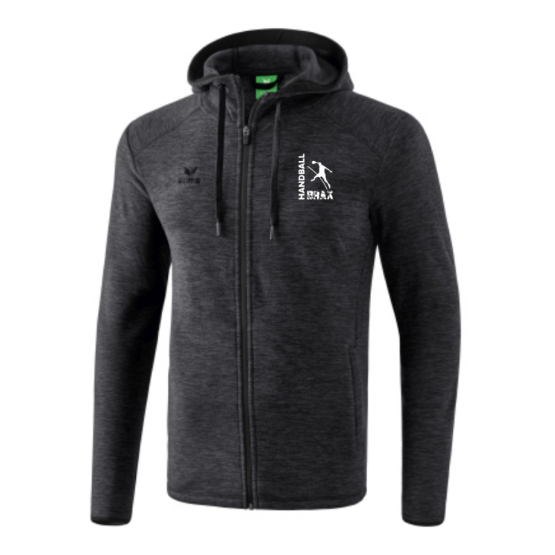 Veste Polaire Noir chiné Brax Handball (logo blanc)