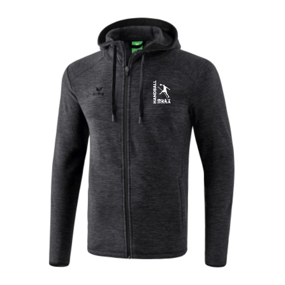Veste Polaire Noir chiné Brax Handball (logo blanc)