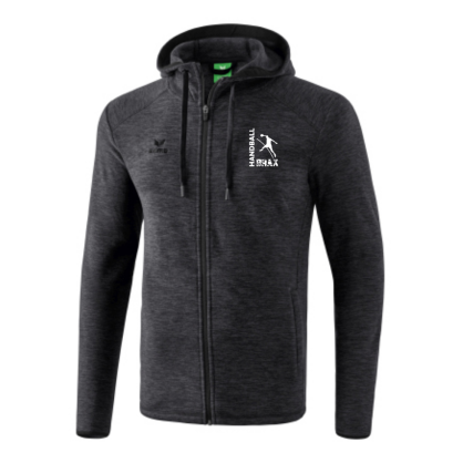 Veste Polaire Noir chiné Brax Handball (logo blanc)
