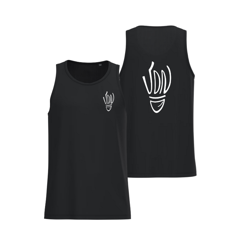 Débardeur coton Noir VDN (2 logos)