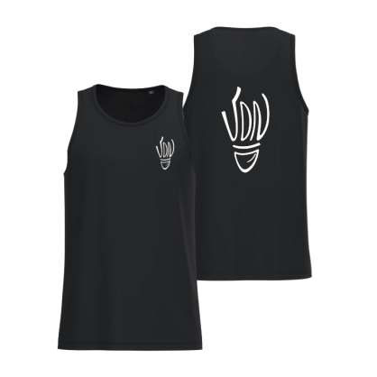 Débardeur coton Noir VDN (2 logos)