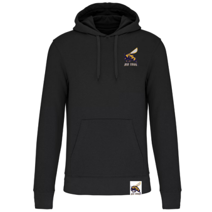 Sweat à capuche Noir Mulsanne Basket (2 logos)