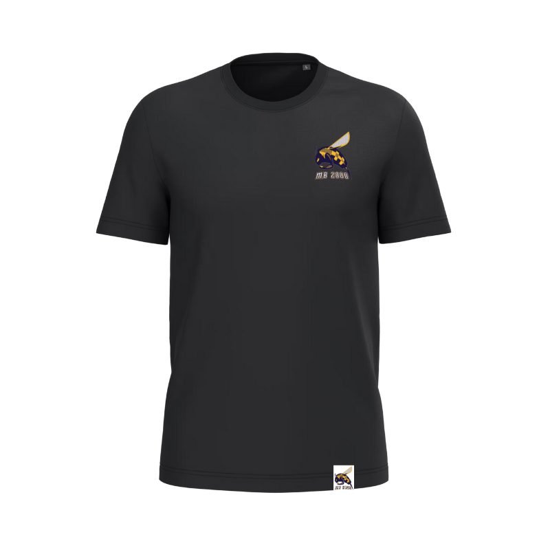 T-shirt Noir Mulsanne Basket (2 logos)