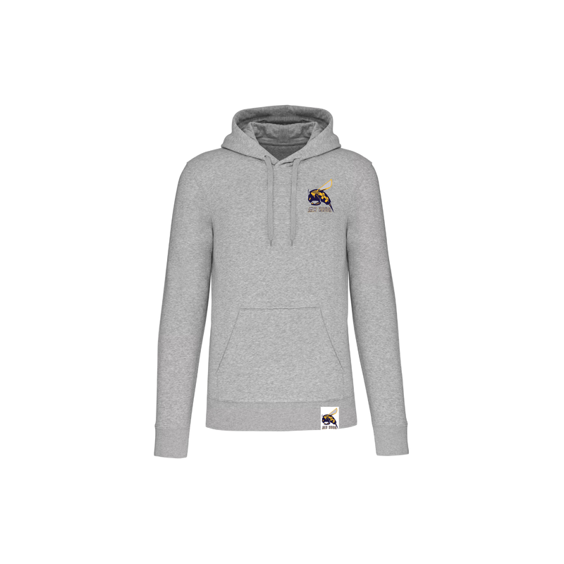 Sweat à capuche Gris Mulsanne Basket (2 logos)