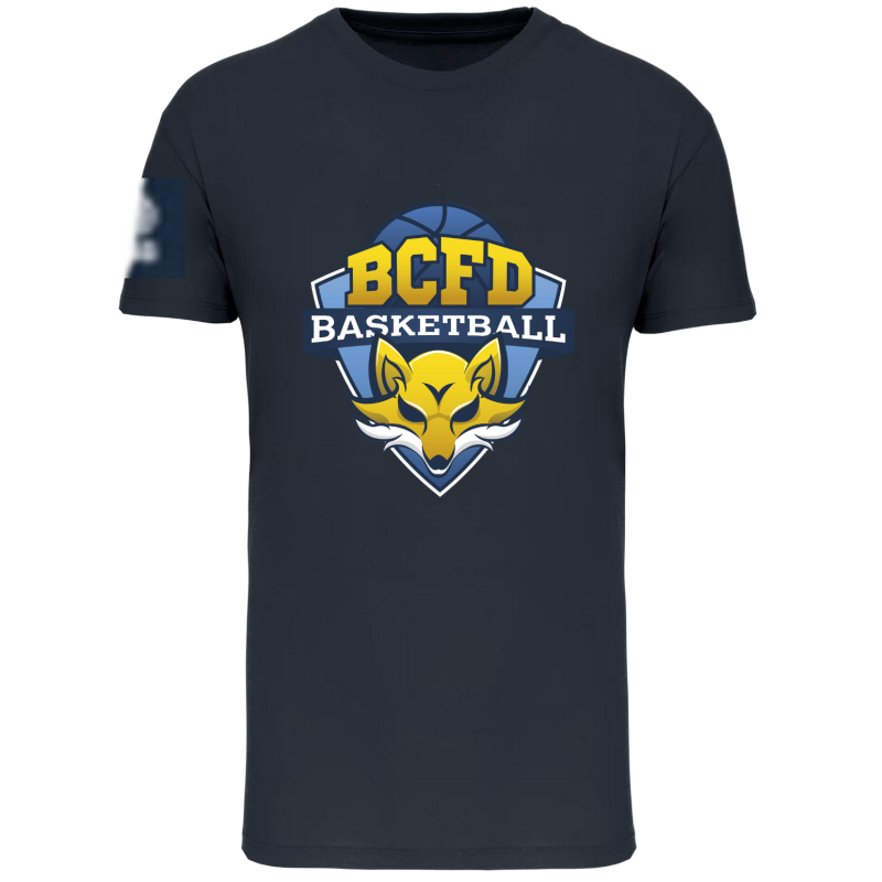 T-shirt Bleu marine BCFD (2 logos)