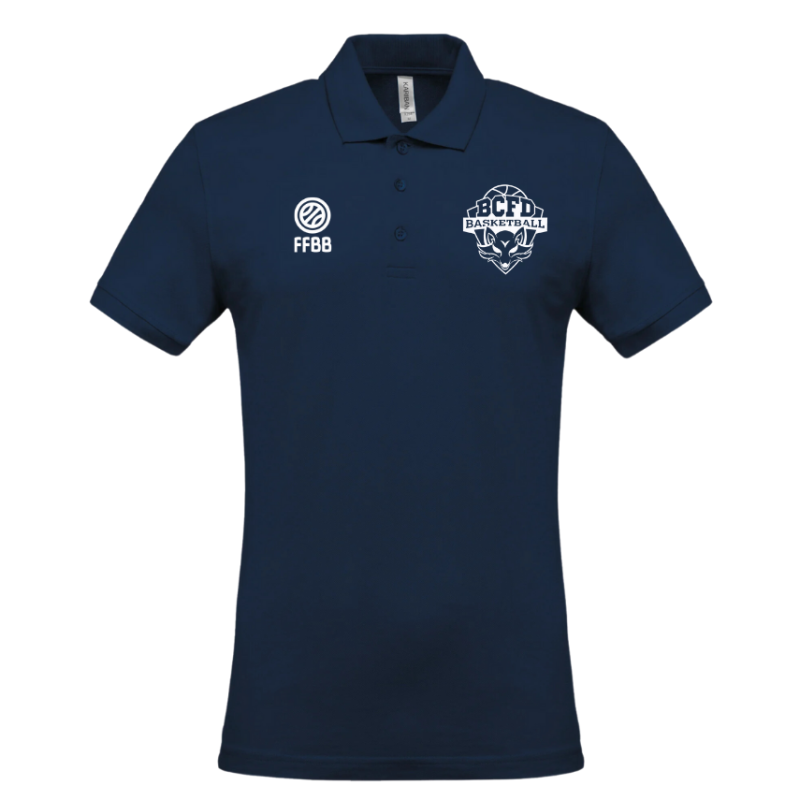 Polo Bleu marine BCFD (2 logos blancs)