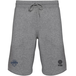Short Coton Gris BCFD (2 logos bleus)