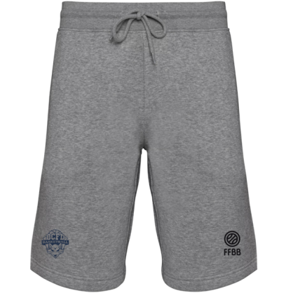 Short Coton Gris BCFD (2 logos bleus)