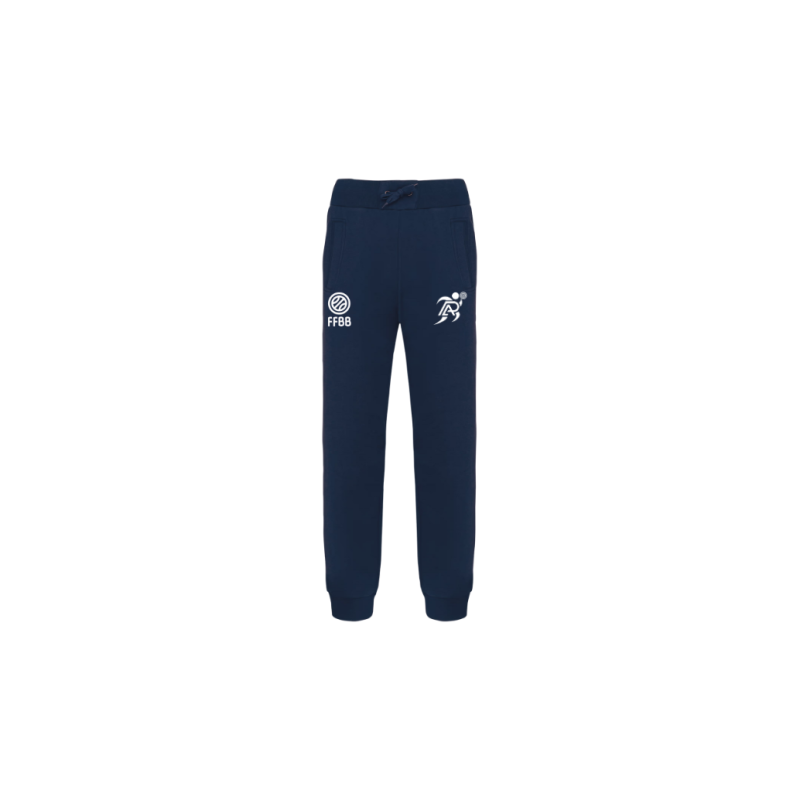 Pantalon de survêtement Bleu marine Patronage Laïque Basket (2 logos)