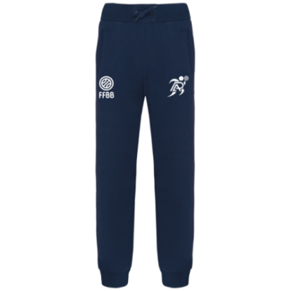 Pantalon de survêtement Bleu marine Patronage Laïque Basket (2 logos)