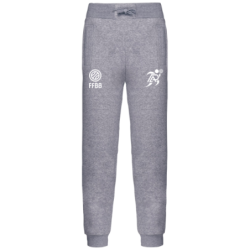 Pantalon de survêtement Gris Patronage Laïque Basket (2 logos)