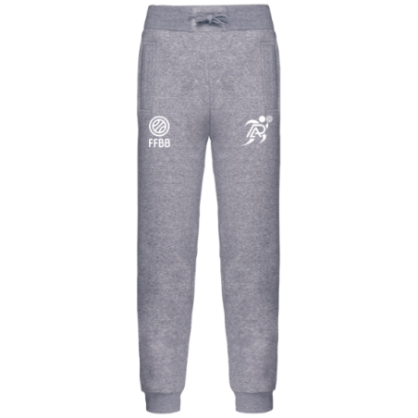 Pantalon de survêtement Gris Patronage Laïque Basket (2 logos)
