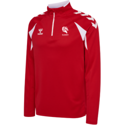 Veste demi-zip Rouge Hummel ES Aubance Handball