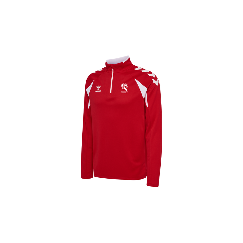 Veste demi-zip Rouge Hummel ES Aubance Handball
