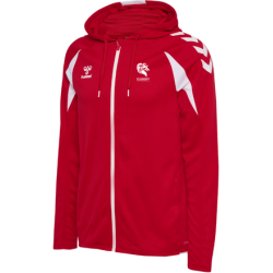 Sweat à capuche zippé Rouge Hummel ES Aubance Handball