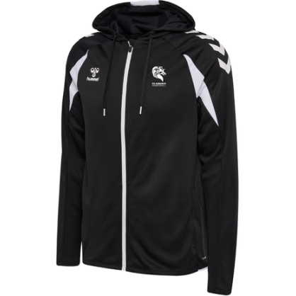 Sweat à capuche zippé Noir Hummel ES Aubance Handball