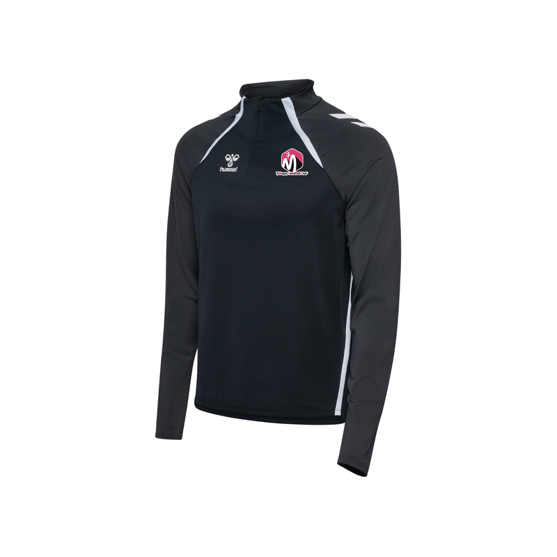 Veste 1/4 zip Hummel Noir Magny Handball (2 logos)