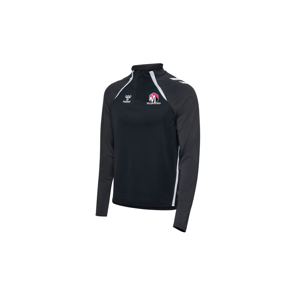 Veste 1/4 zip Hummel Noir Magny Handball (2 logos)