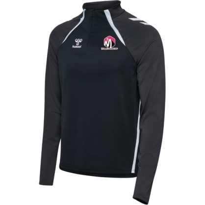 Veste 1/4 zip Hummel Noir Magny Handball (2 logos)
